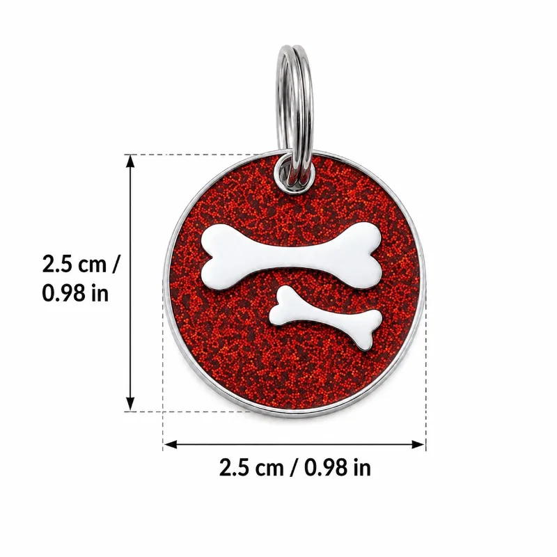 Placa de identificación grabada para perros y gatos con nombre - imagen 2