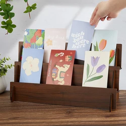 Estante madera maciza multinivel – Organizador joyas, tarjetas y fotos