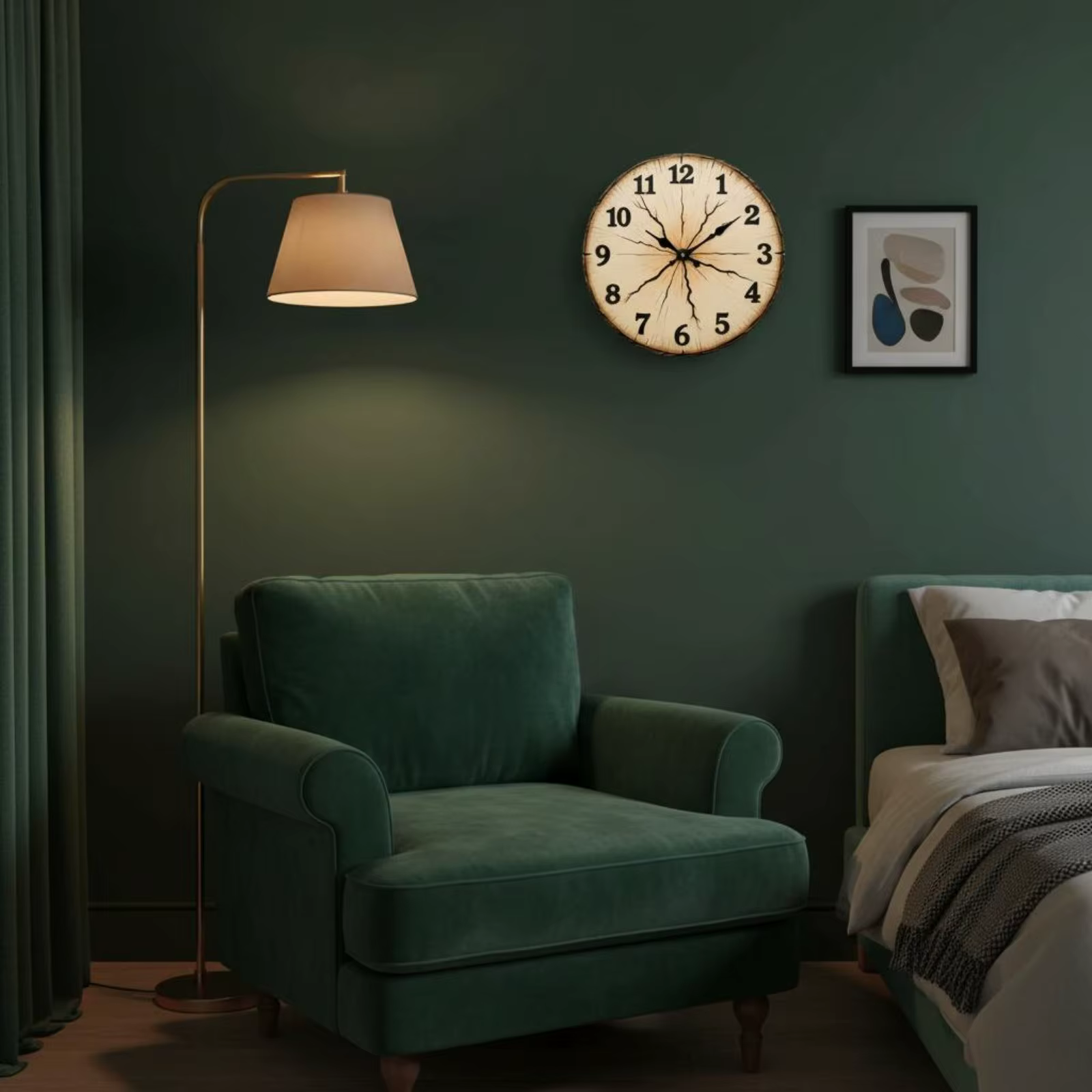 Reloj de pared de gato sin tictac – Decoración retro