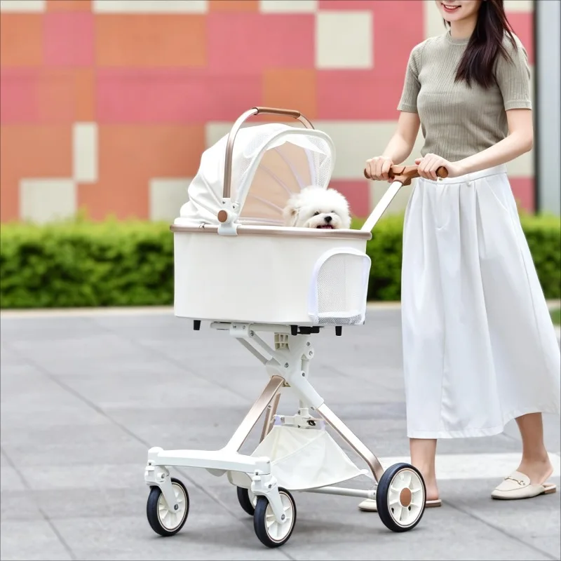 Carrito Plegable Impermeable para Perros y Gatos Pequeños