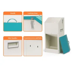 Comedero colgante de acero inoxidable a prueba de lluvia para aves