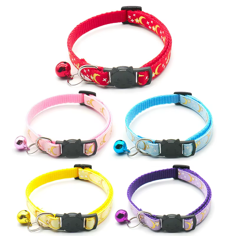 Collar con luna y estrellas doradas para gatos y perros mini - imagen 5