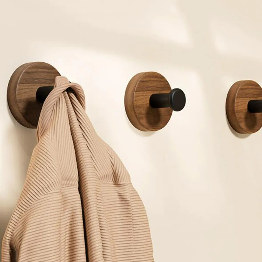 Gancho madera nogal - accesorios de mascota