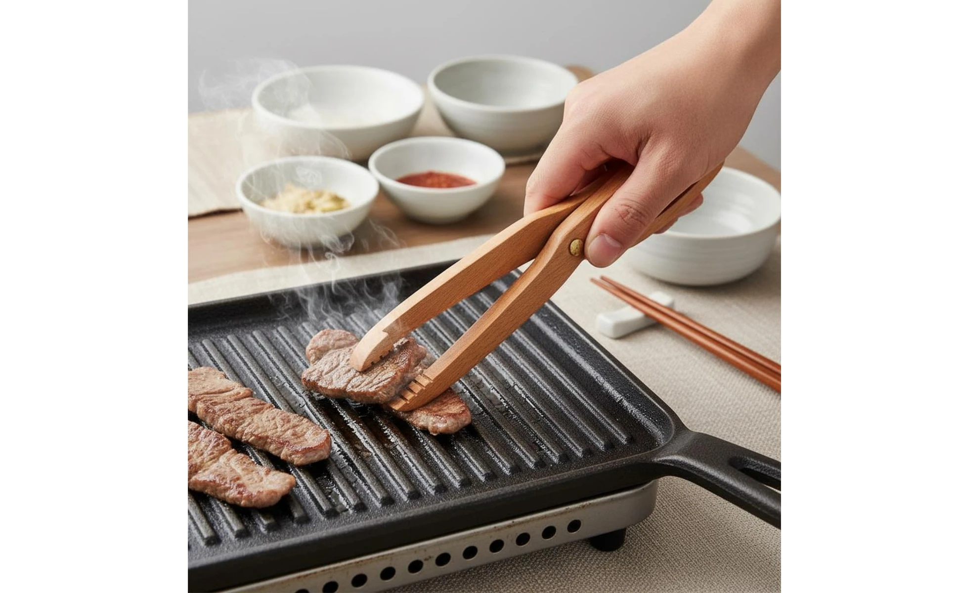 Pinzas de madera para pan y buffet