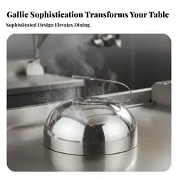 Cubierta de acero inoxidable para filetes – Protector antisalpicaduras para restaurantes