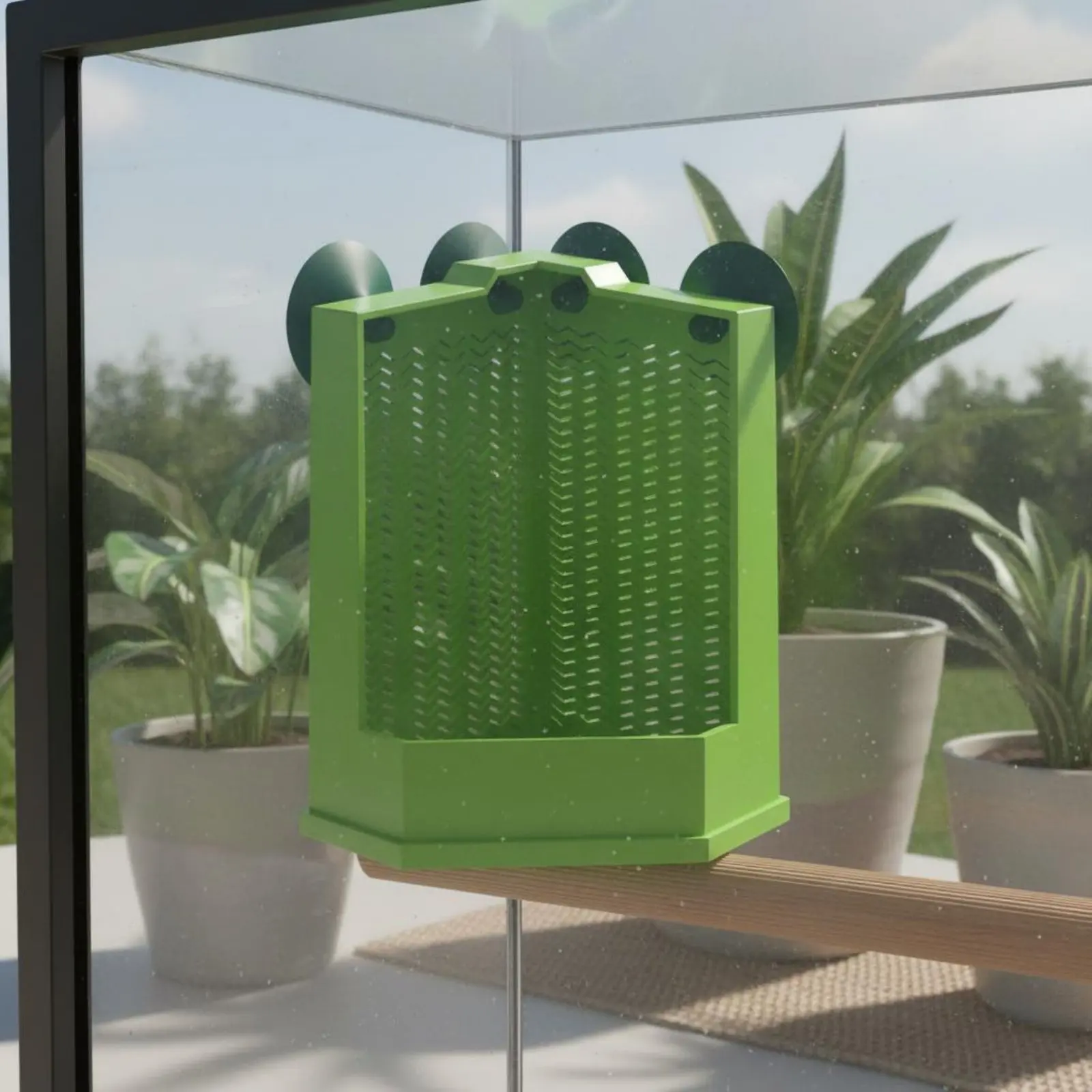 Comedero con ventosa para gatos y perros, diseño colgante seguro - imagen 3