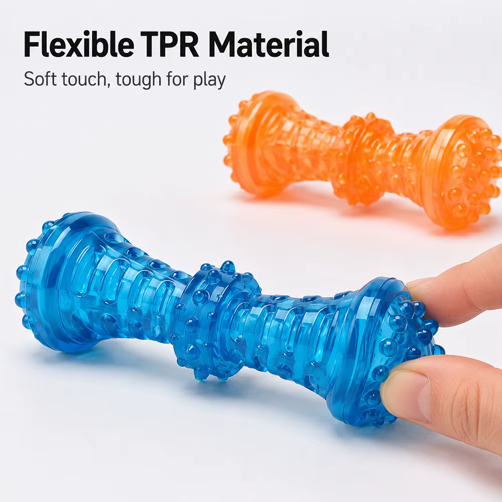 Juguete masticable apto para perros con sonido: hueso ideal cachorros - imagen 4