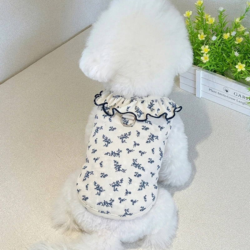 Ropa de verano para perros: vestido tutú floral Chihuahua