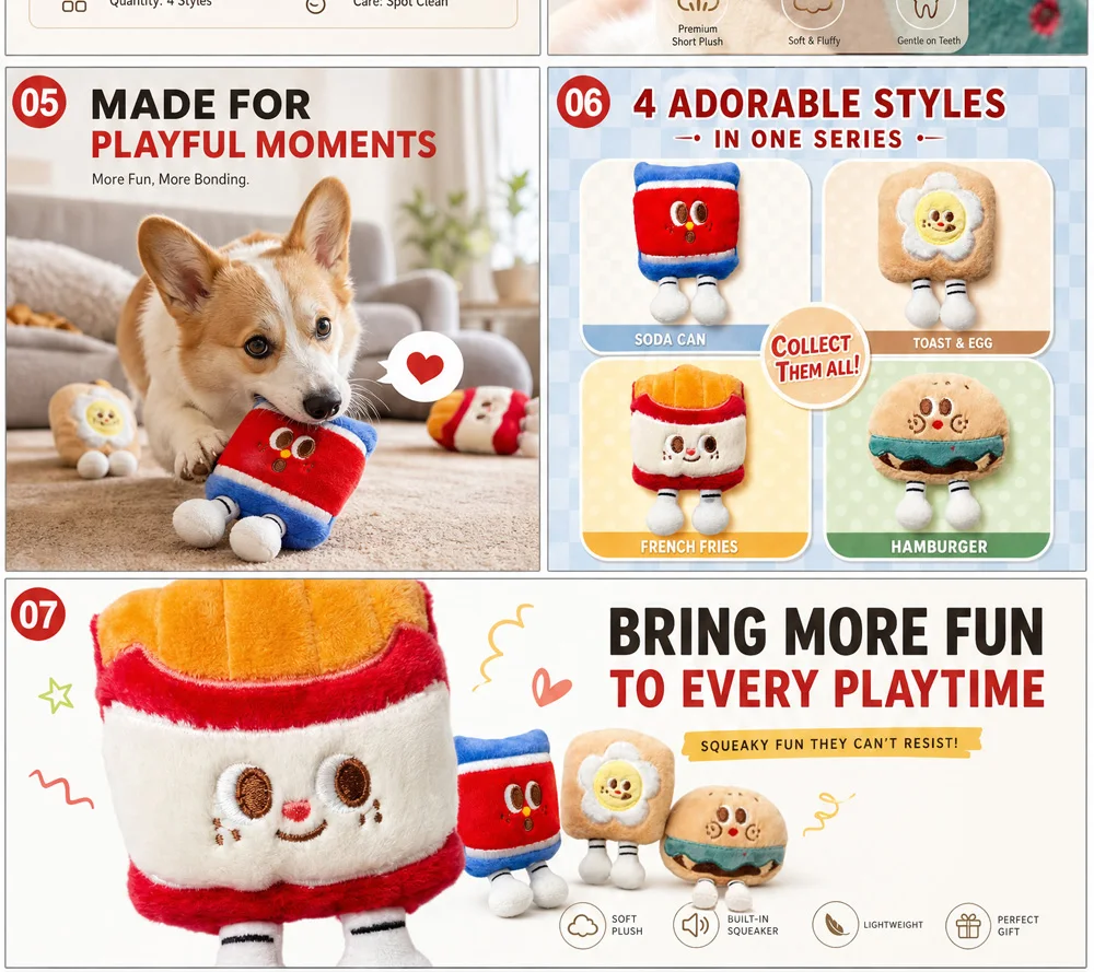 Juguete interactivo suave para perros pequeños y medianos