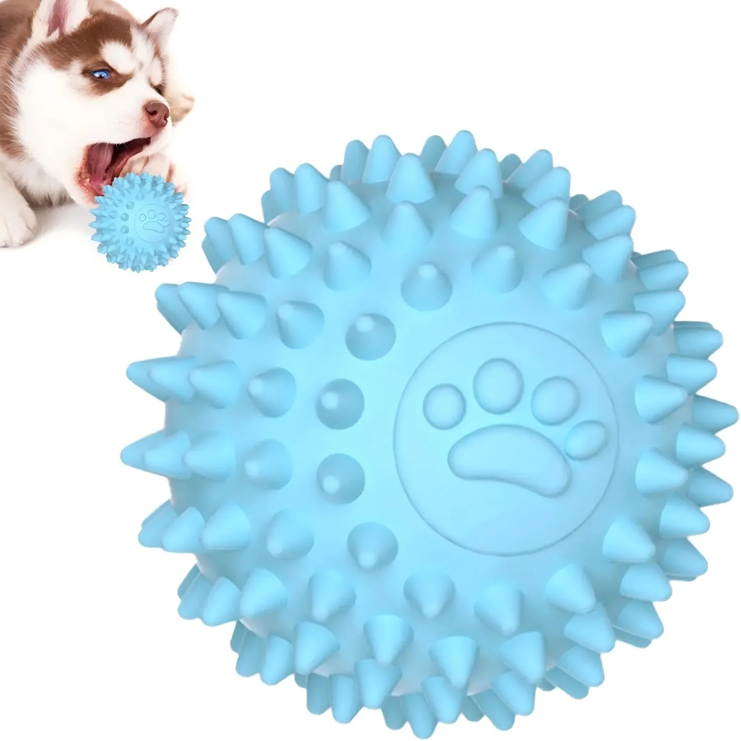 Juguete de dentición para perros TPR: pelota masaje y mordedor - imagen 5