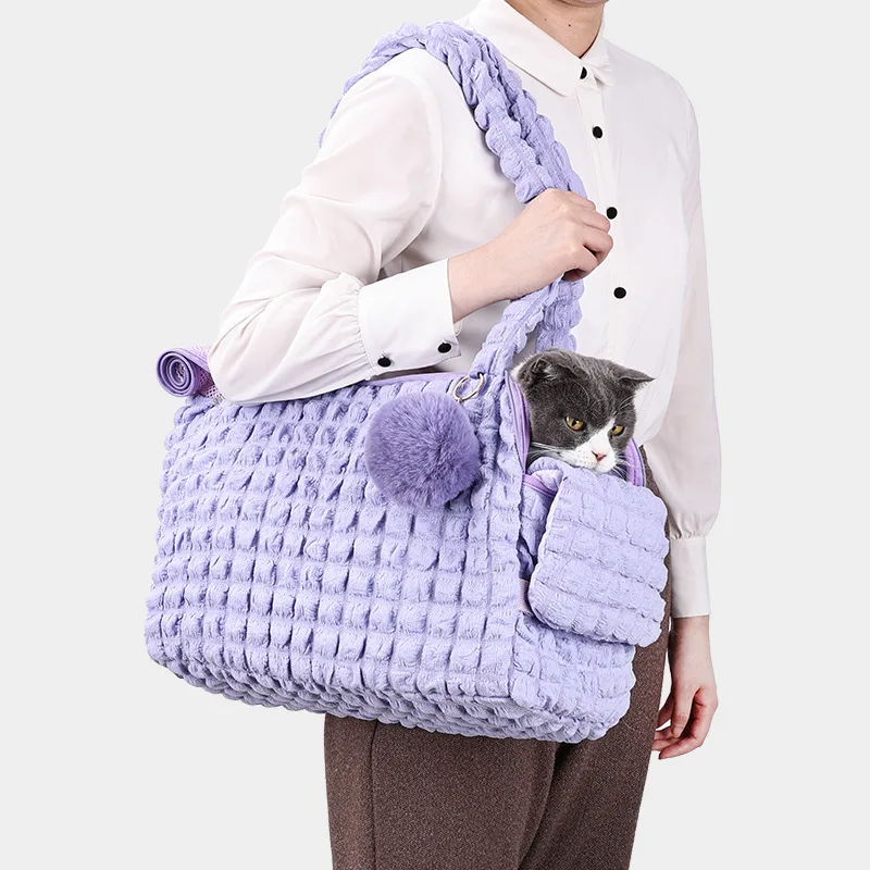 Bolso de hombro transpirable para gatos, portátil de viaje - imagen 4