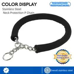 Collar antipull de acero inoxidable para perros, sin apriete en el pelo
