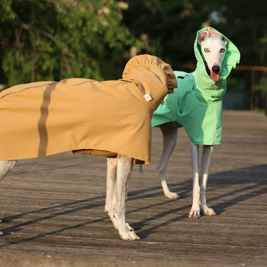 Chubasquero ligero cortavientos ajustable para perros todas tallas gris - imagen 4