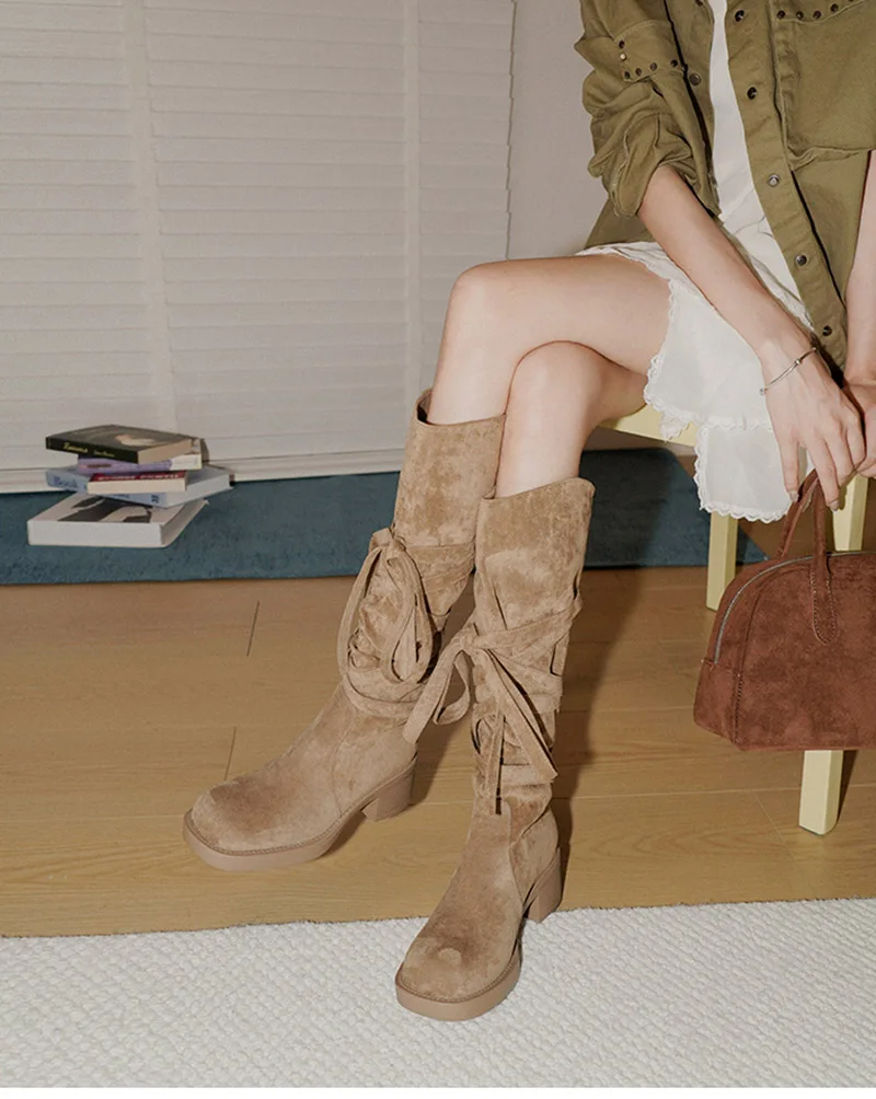 Bota vaquera puesta con jeans