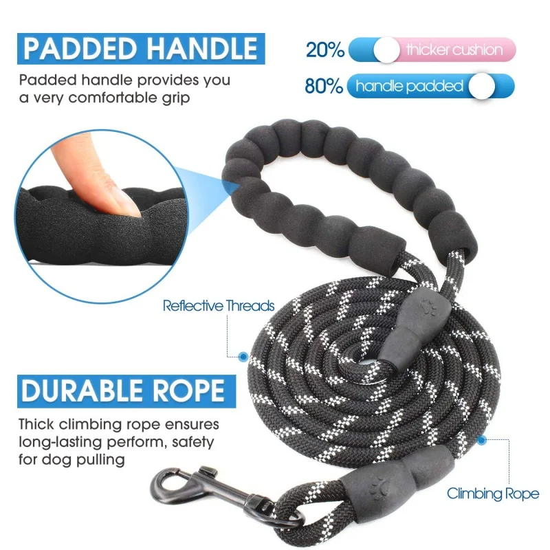 Collar para perros resistente con correa suave y dispensador - imagen 3