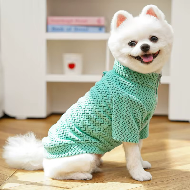 Sudadera cálida perro y gato – Jersey de otoño diseño ondas - imagen 3