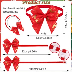 Pack lazos ajustables para perros – Accesorios de invierno y Navidad