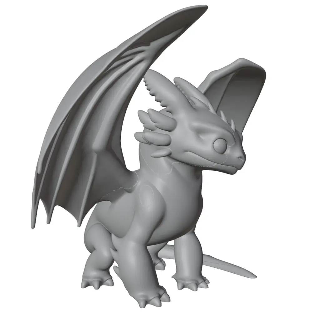 Piezas del kit de miniatura de dragón