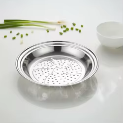 Cesta de vapor inox para comida de gato y perro, apilable