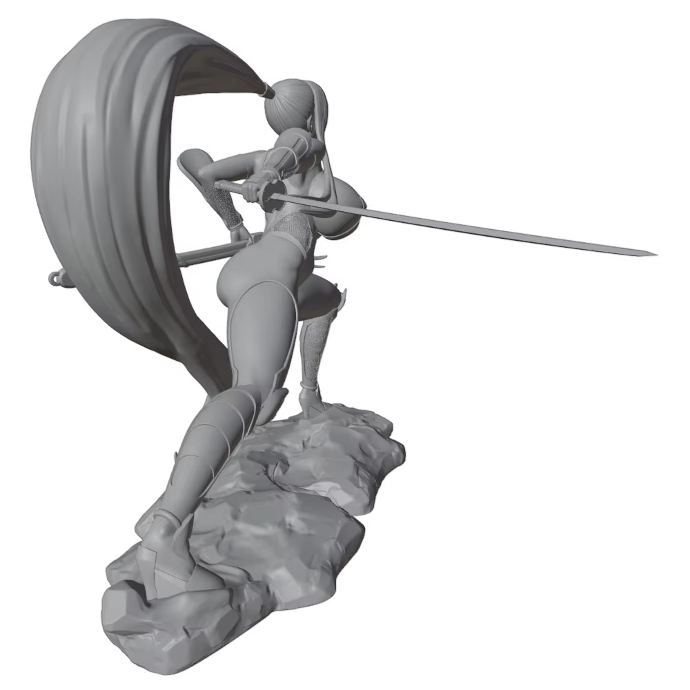 Figura Anime GK 1/27 sin Pintar – Miniatura 75mm para Modelismo - imagen 5