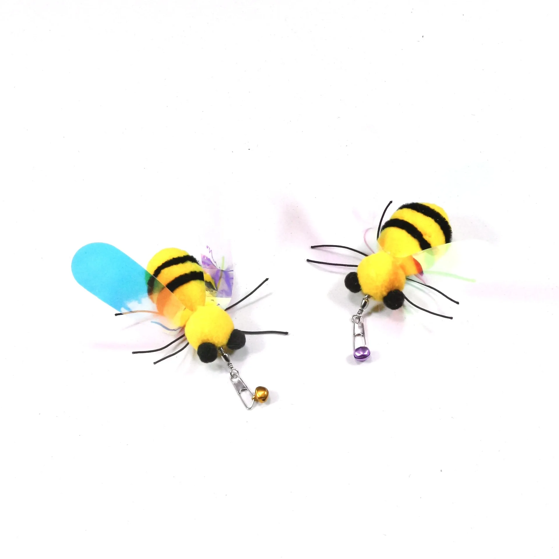 Juguete abeja peluche con campana para gatos - imagen 3