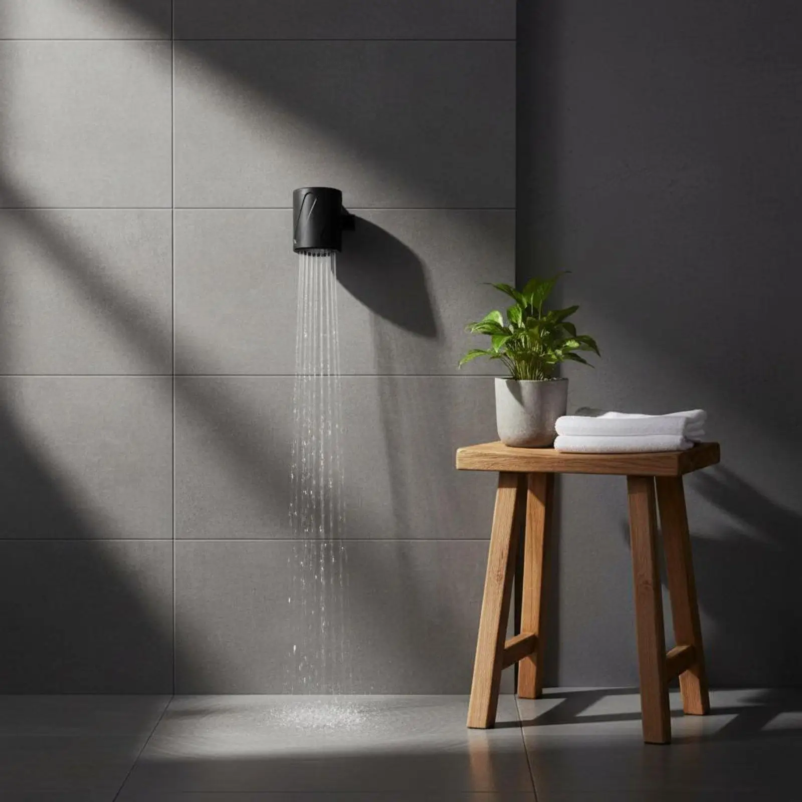 Cabezal de Ducha Alta Presión PLA – Rociador Manual Blanco para Baño - imagen 4