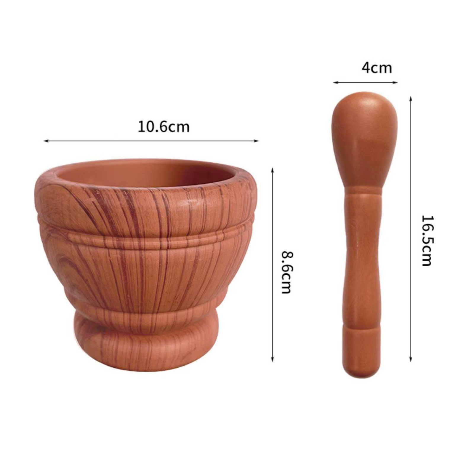 Prensa de Ajo y Mortero Manual – Set de Cocina Casera - imagen 3