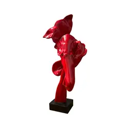 Escultura abstracta geométrica moderna – Centro de mesa decorativo