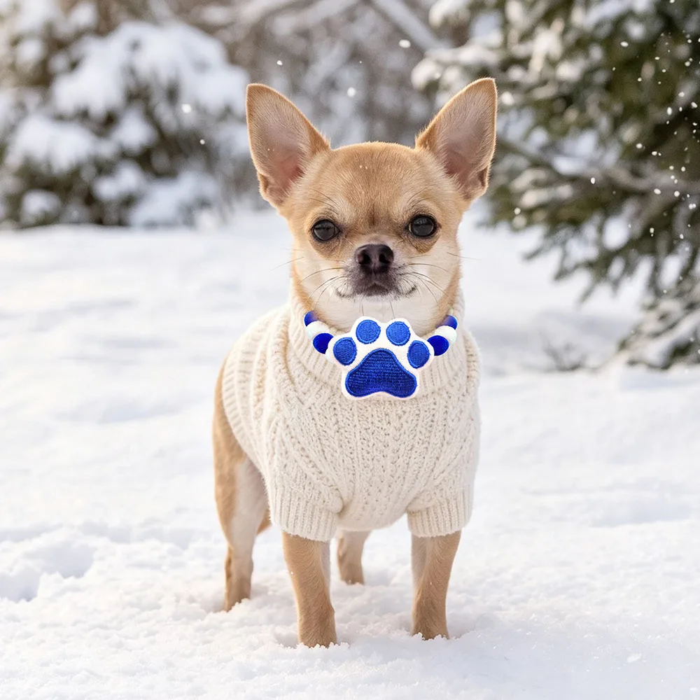 Lazos hechos a mano para cachorros y perros pequeños – Bolas y patas - imagen 3