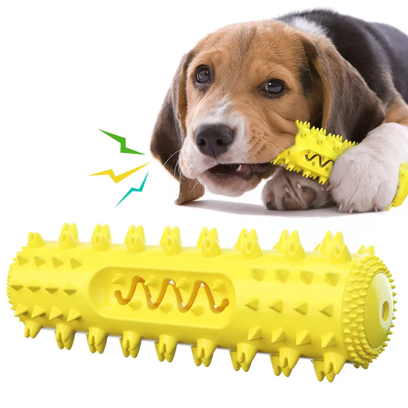 Juguete masticable de goma con cepillo dental para perros: aliento - imagen 3