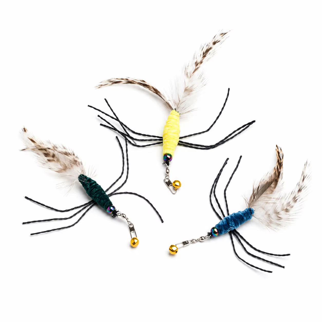 Varita interactiva para gatos con plumas e insectos intercambiables - imagen 5