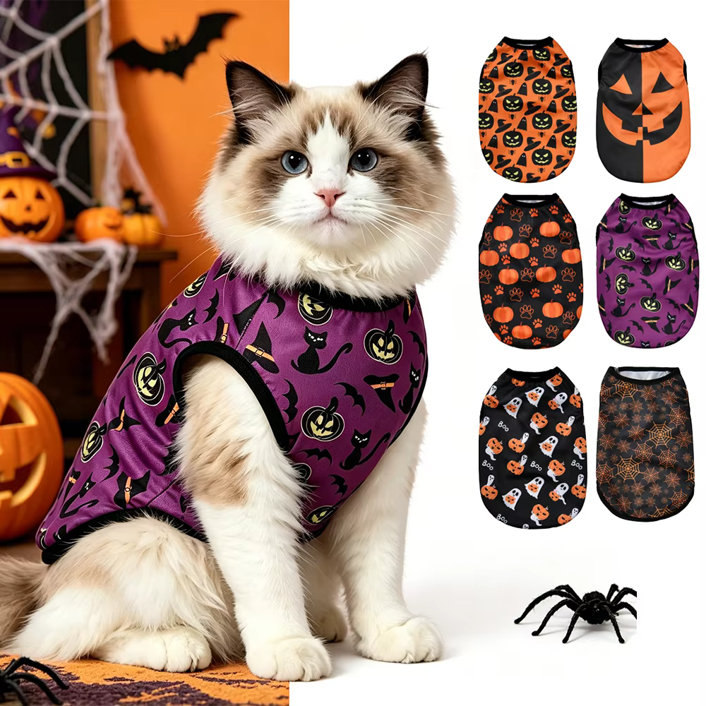 Chaleco Halloween para gatos y perros pequeños – Jersey de abrigo - imagen 5