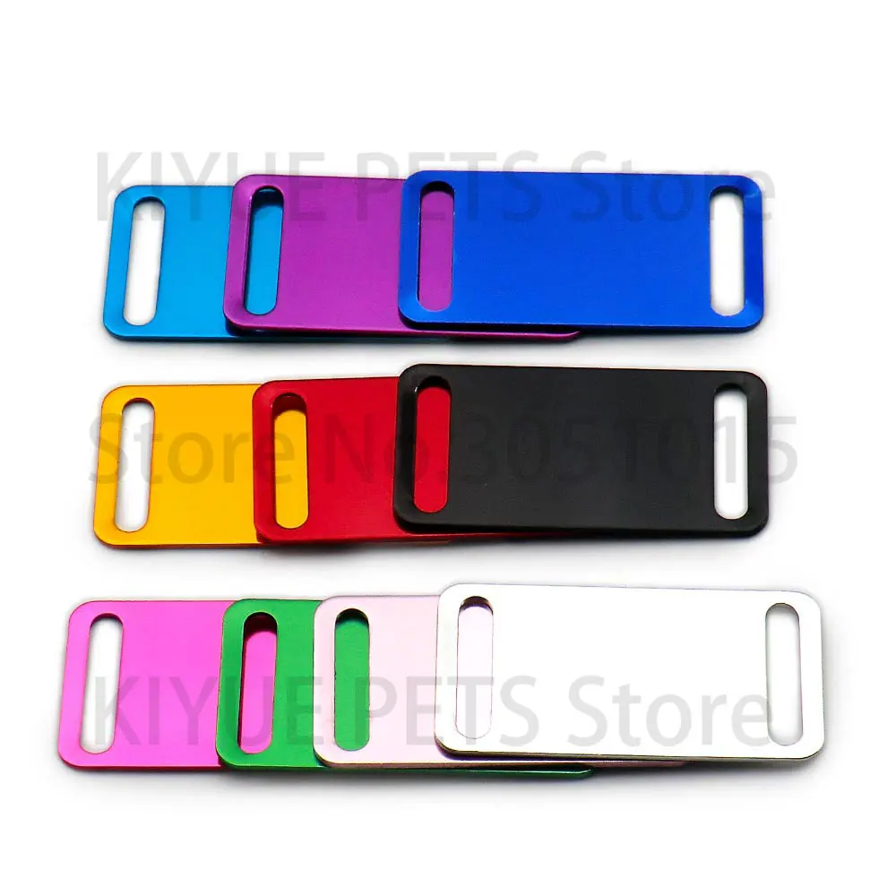 Etiquetas de aluminio anodizado en varios colores