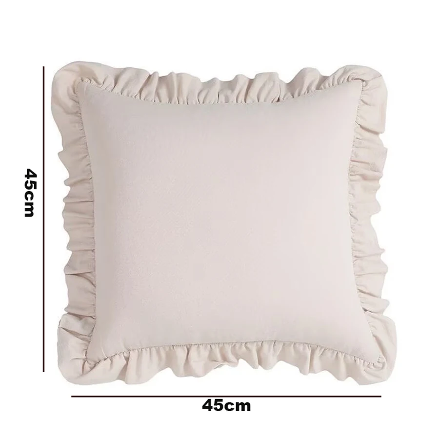 Cojín decorativo con bordes ondulados