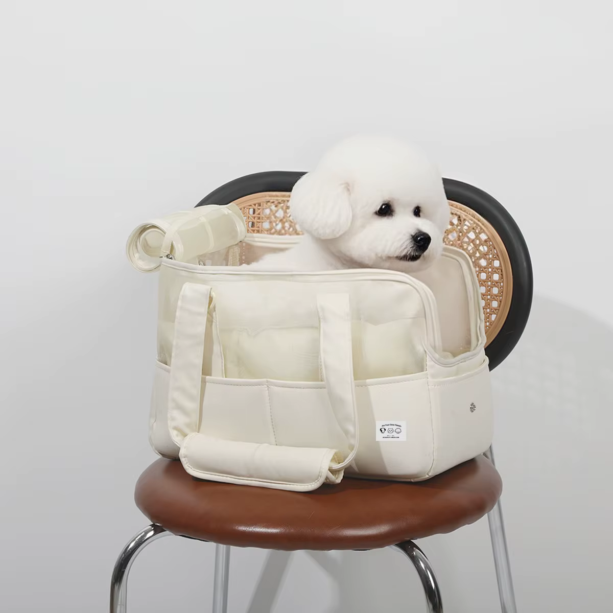 Transportín bandolera transpirable para gatos y perros pequeños - imagen 4