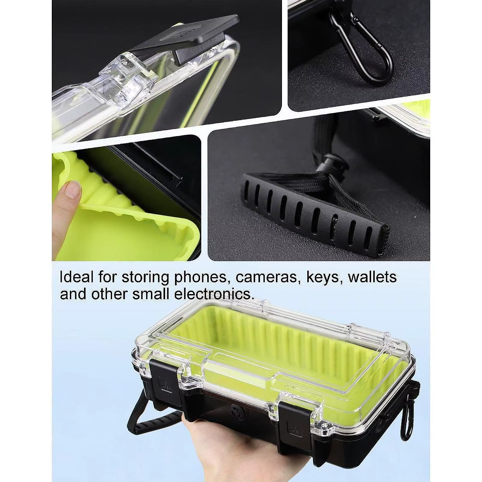 Estuche impermeable con sello de silicona para gatos y perros