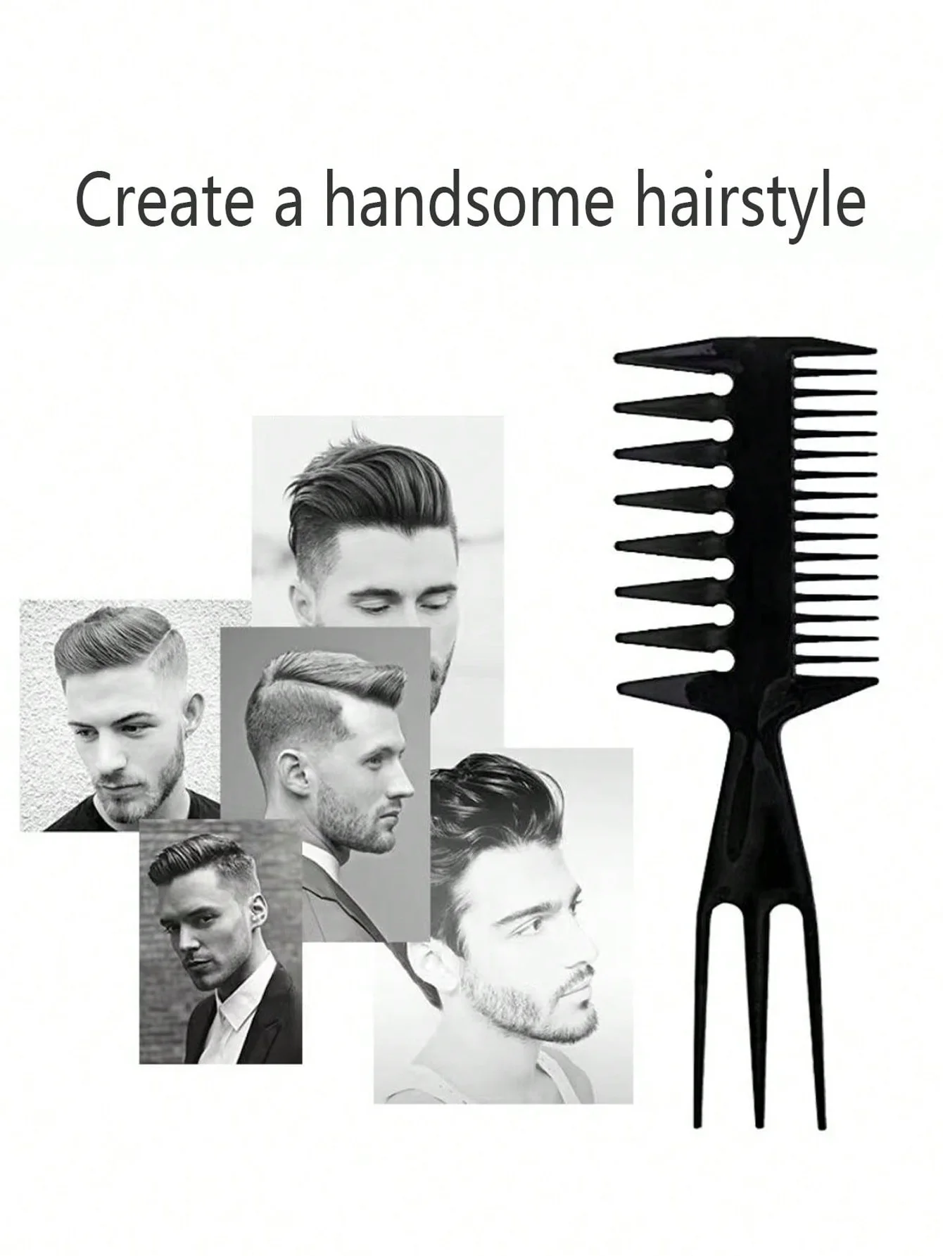 Peine vintage para hombre - vista general