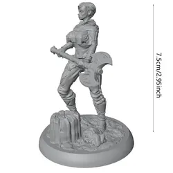 Figura Decorativa de Resina Miniatura 75 mm – Hachaíto Misterioso en Miniatura