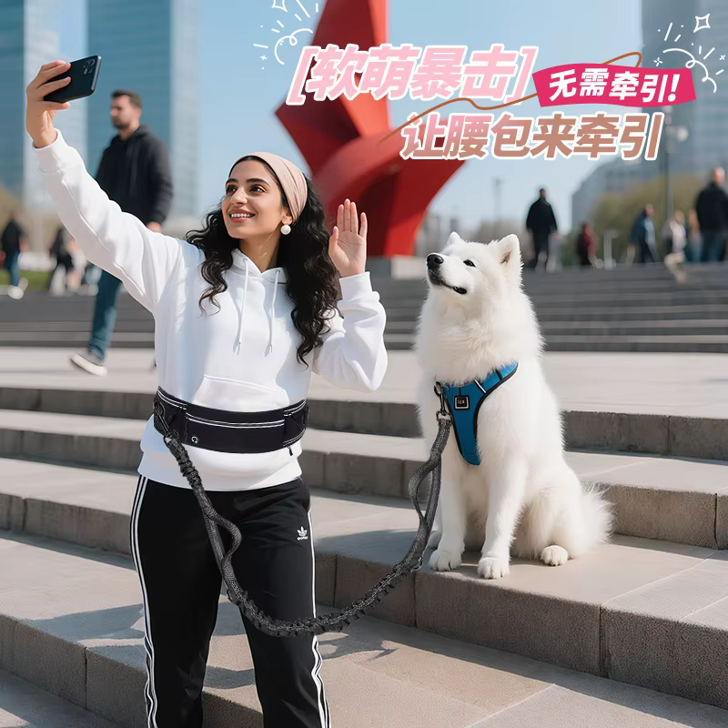 Correa Retráctil para Perros con Sistema Manos Libres – Paseo y Running - imagen 3