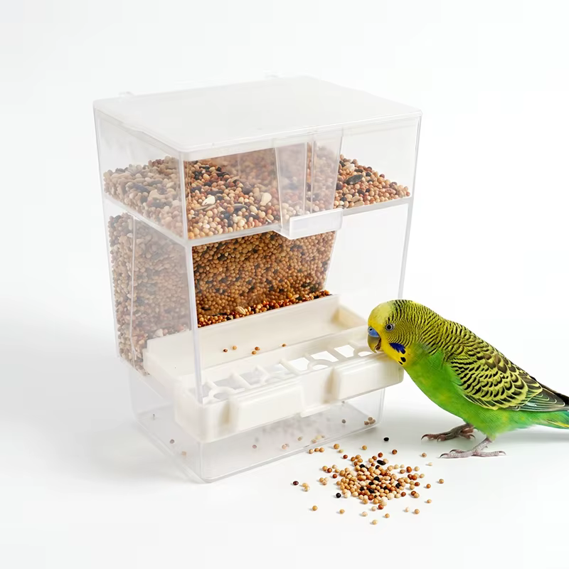 Comedero automático desmontable para loros y canarios, con bebedero - imagen 5