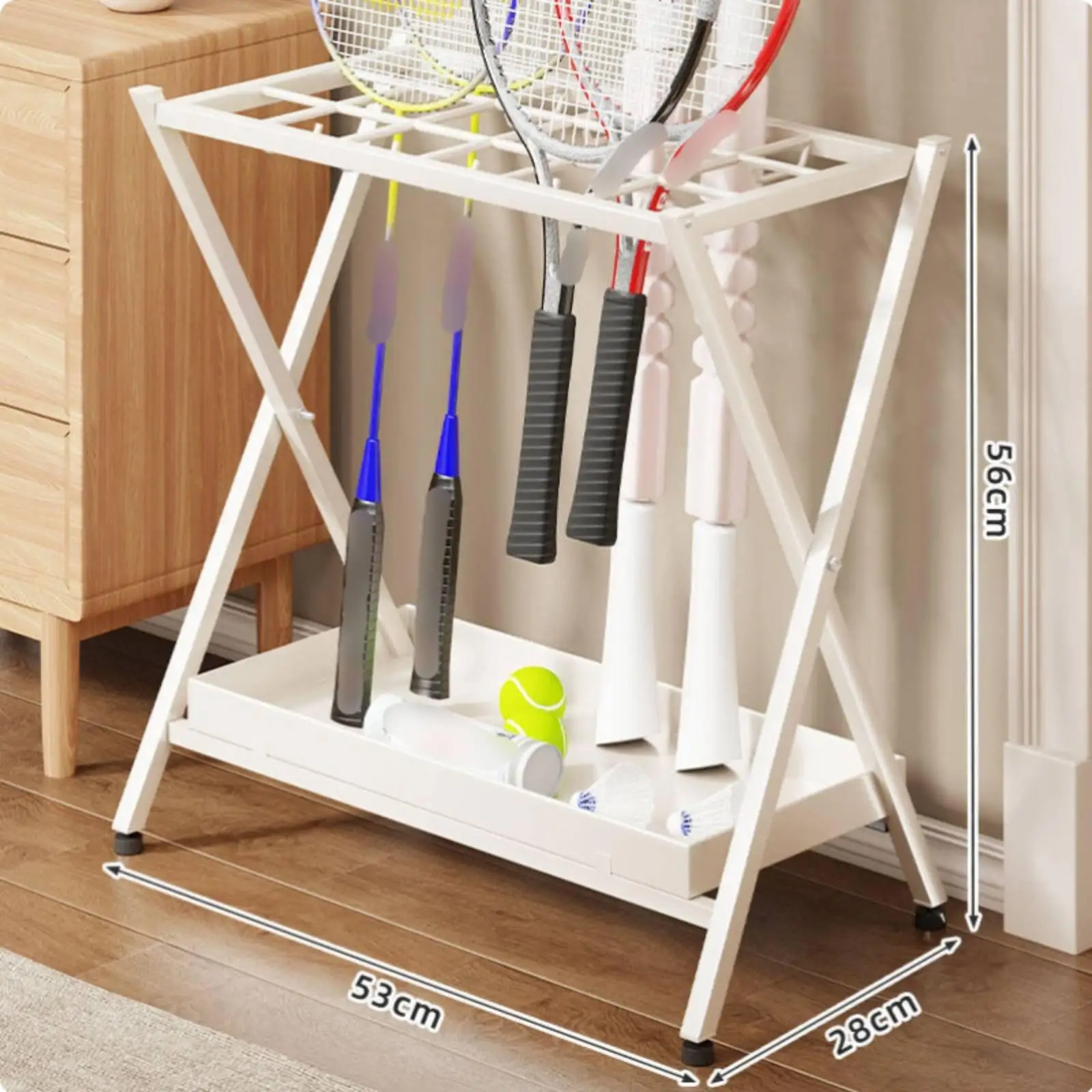 Soporte Plegable para Paraguas y Raquetas – Organizador de Entrada
