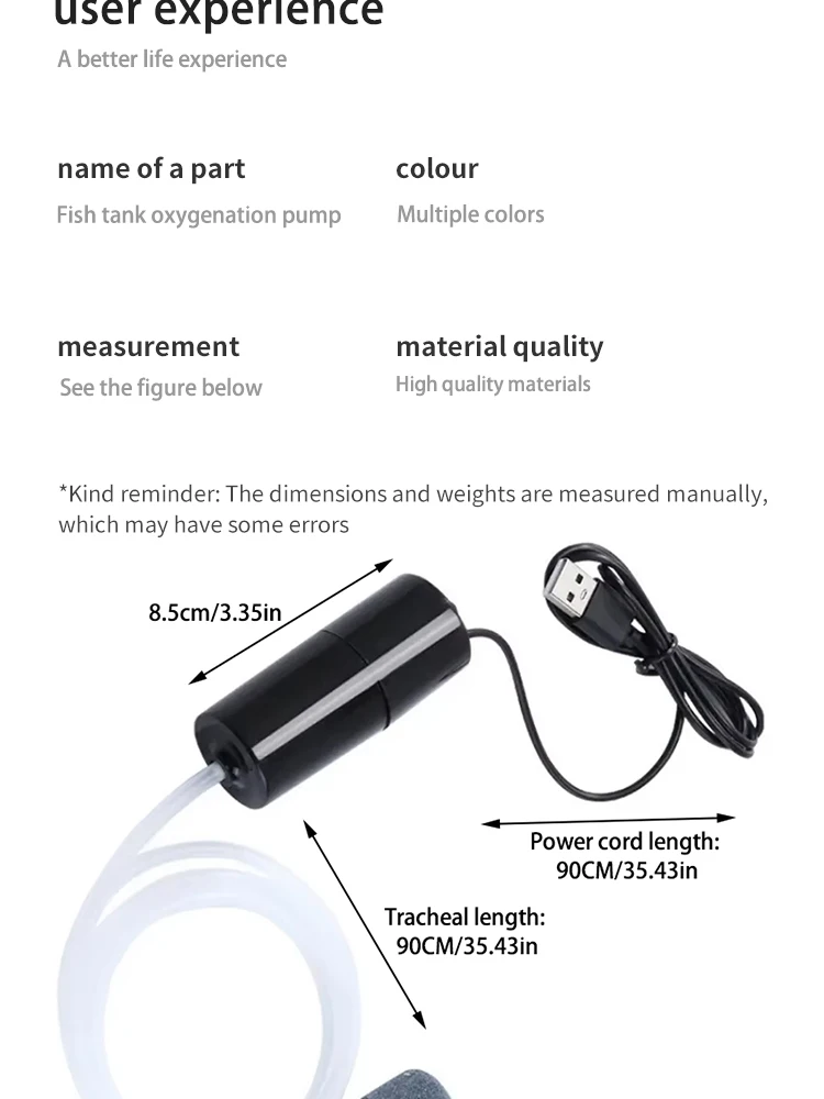 Oxigenador USB visto desde otro ángulo