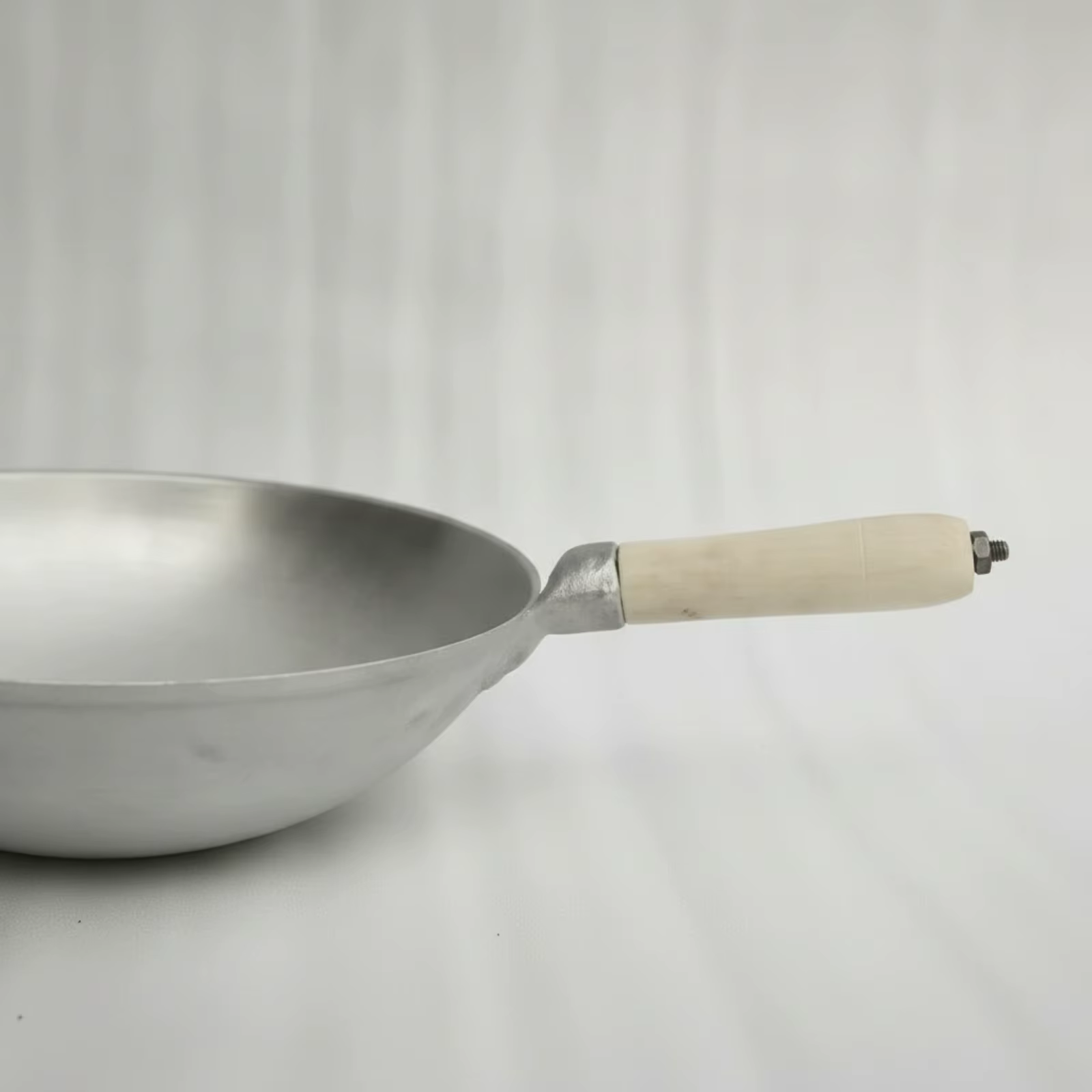 Wok de Aluminio sin Recubrimiento – Sartén para Saltear, Hecho a Mano - imagen 3