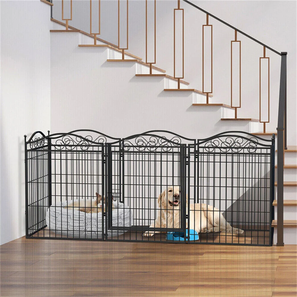 Corral para perros resistente con jaula metálica y puerta - imagen 5