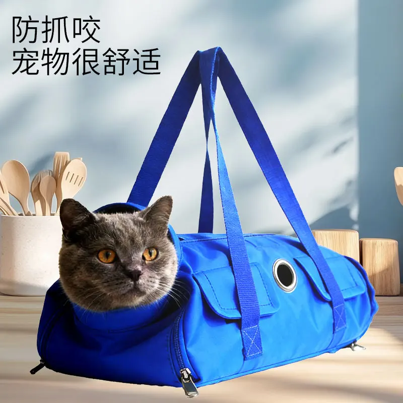 Bolsa plegable tipo transportín flexible para gato