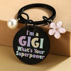 Llavero personalizado de Acción de Gracias para Abuela – Regalo de nietos