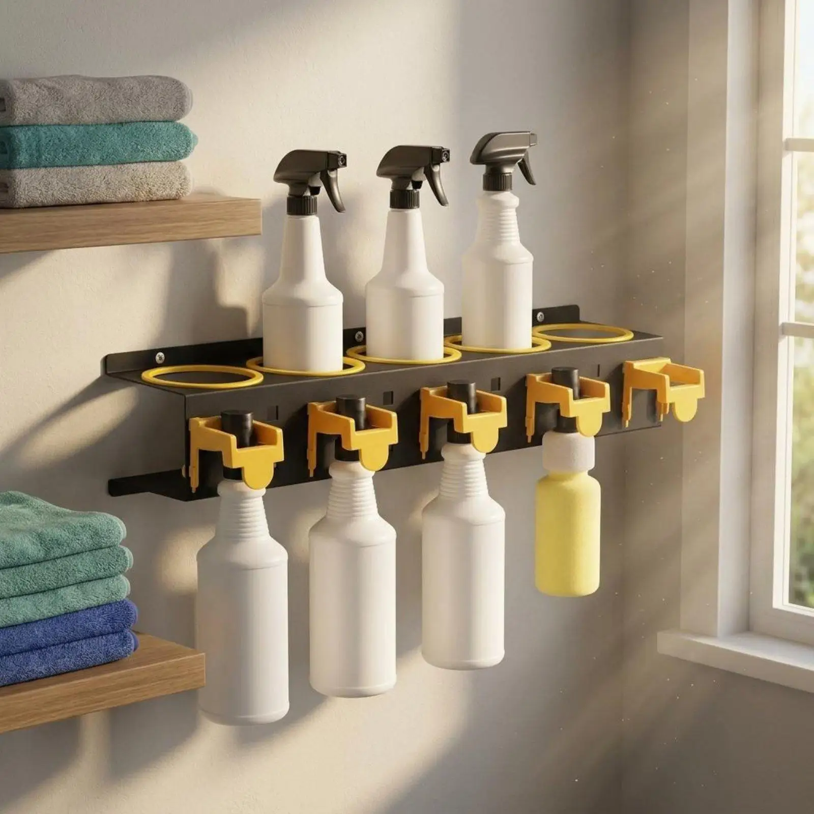 Organizador Pared para Botellas – Estante Almacenamiento Garaje - imagen 3