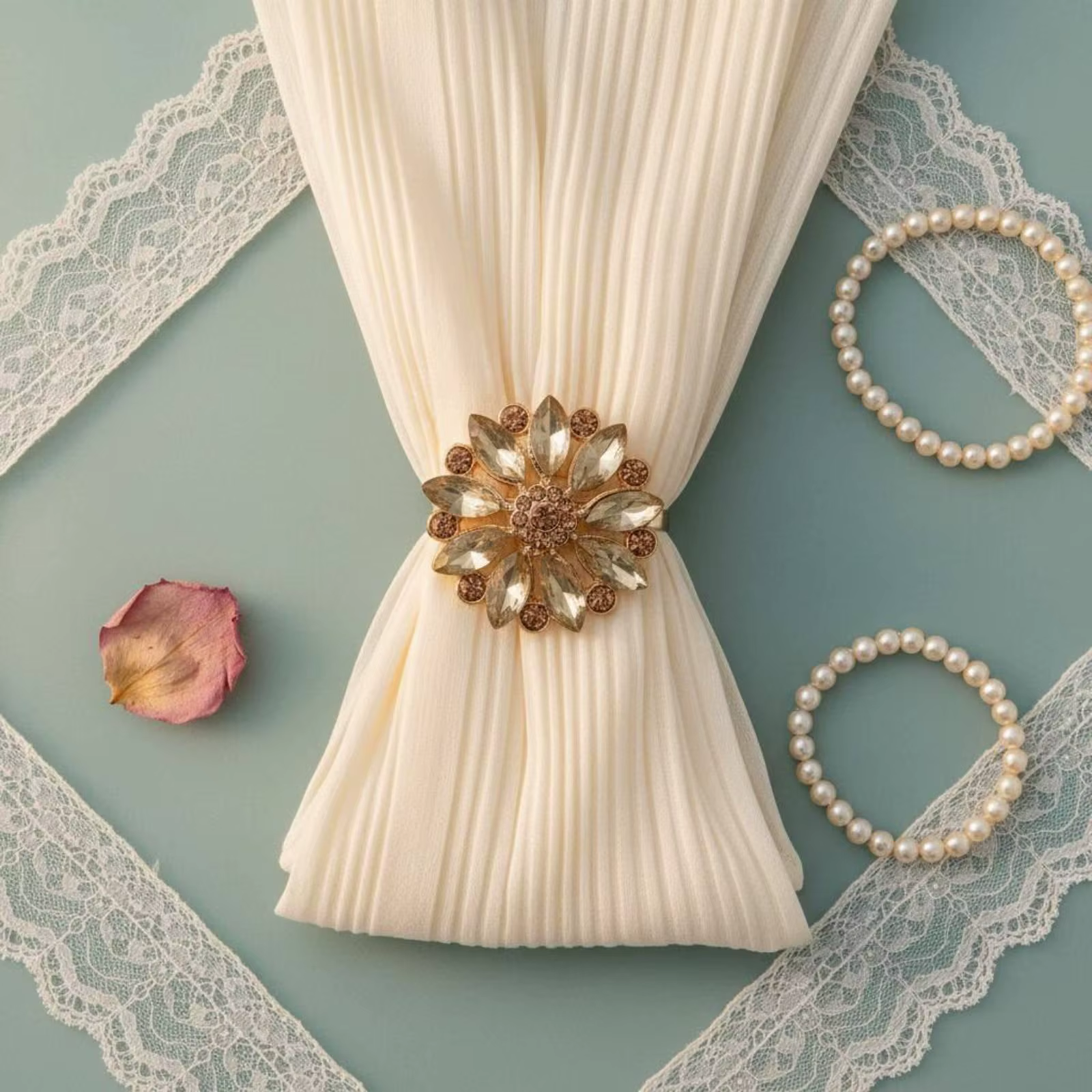 Botones de Cristal con Forma de Flor para Coser – Decorativos Grandes para Ropa - imagen 3