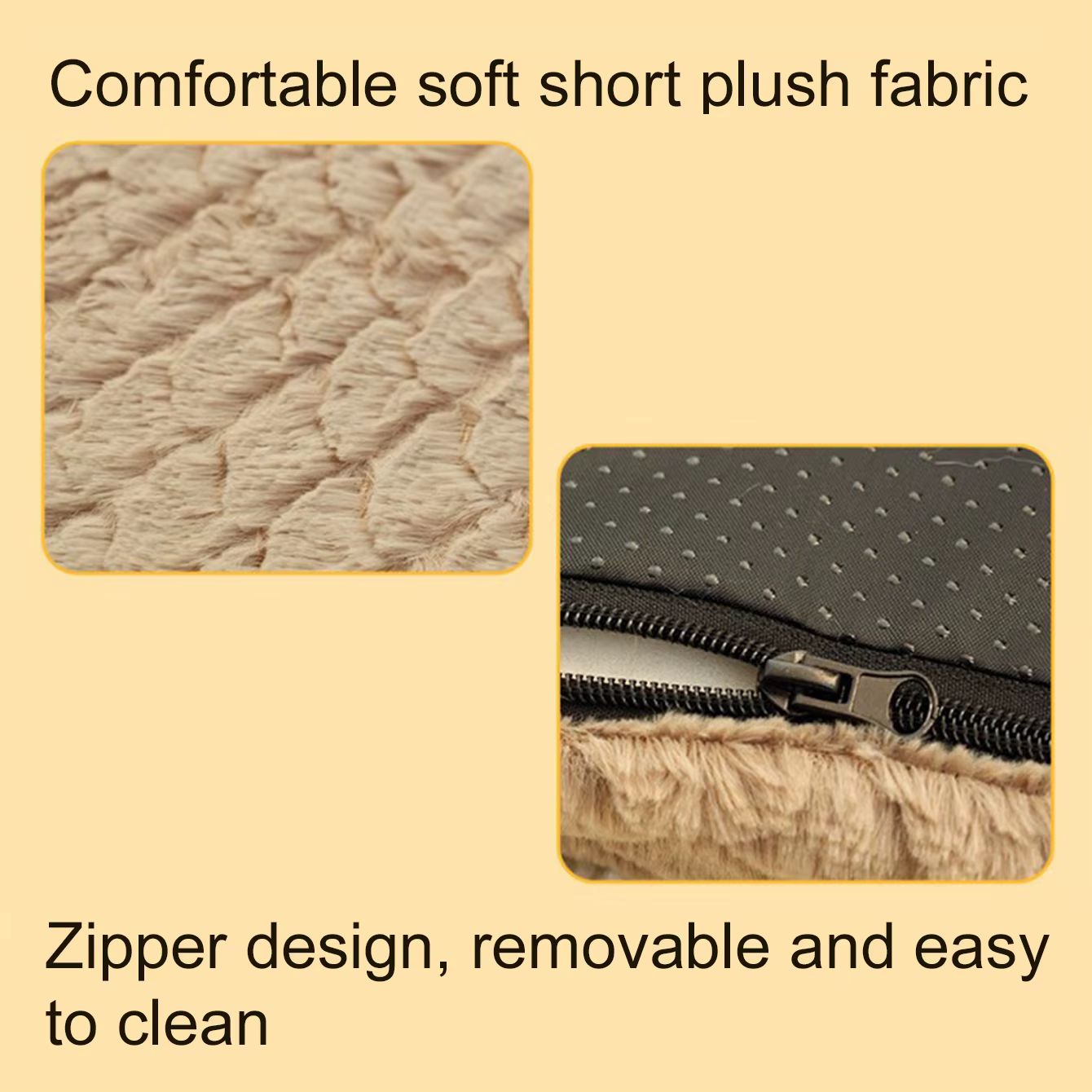 Cama nido suave con protector de cuello para gatos y perros