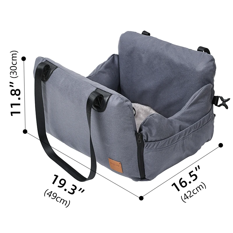 Cama coche inflable lavable perros pequeños con correa y bolsa viaje - imagen 5